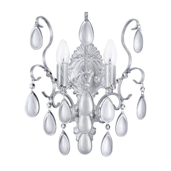 Настенный светильник (бра) 2*E14 40Вт Серебро IP20 Chabrol FR2302WL-02S Freya