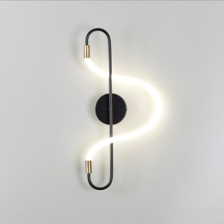 Настенный св-к IP20 LED 12W 720Лм 4000K KEYS черный/античная бронза ODEON LIGHT