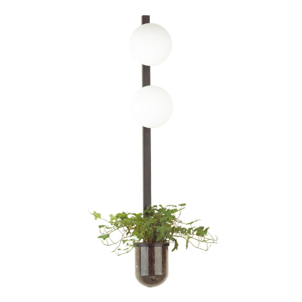 Настенный св-к E14 2*40W 220V FLOWER черный/белый B ODEON LIGHT