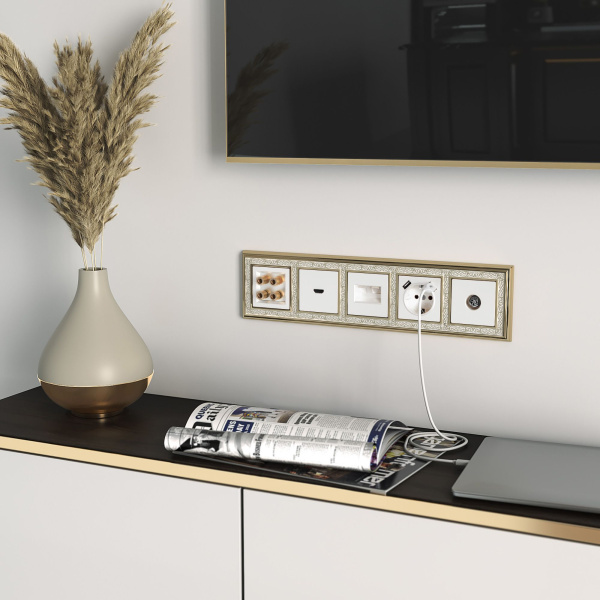 Акустическая розетка (белый) СУ IP20 Werkel