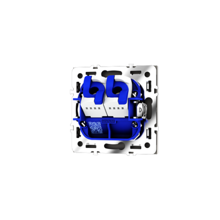 Розетка компьютерная встраиваемая Voltum S70 двойная RJ45+RJ45 КАТ.6, (кашемир)