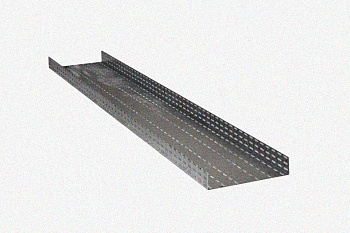 Лоток глухой ЛМГ 80х80х2000 УХЛ1, оцинкованный лист, S1,0