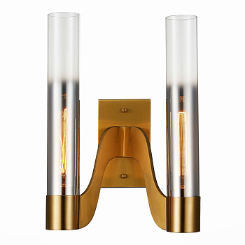 Бра Латунь/Хром, Прозрачный E14 2*40Вт SL1235.301.02 ST LUCE
