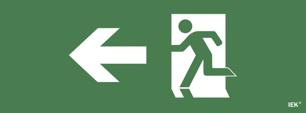 Самоклеящаяся этикетка 240х90мм "Фигура/стрелка влево" для ССА 1005 IEK