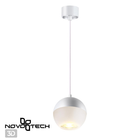 Св-к накл.,длина провода 2м IP20 GU10 9W 220V GARN белый NOVOTECH