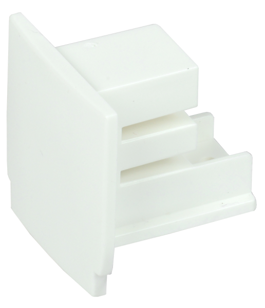 Заглушка для трехфазного осветительного шинопровода белая IEK