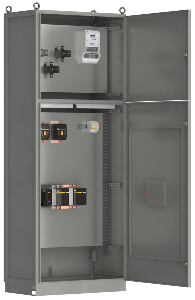 Панель вводная ВРУ3-14 УХЛ4 с АВР 3p 2х160А контактор реверсивный 185А и учет IEK