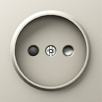 Donel A07 матовый кашемир накладка для розетки без заземления, со шторками 16A 250 В~,серия DB