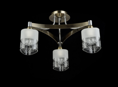 Потолочный светильник 3*E14 40Вт Бронза Антик IP20 Tasmania FR5475CL-03CH Freya