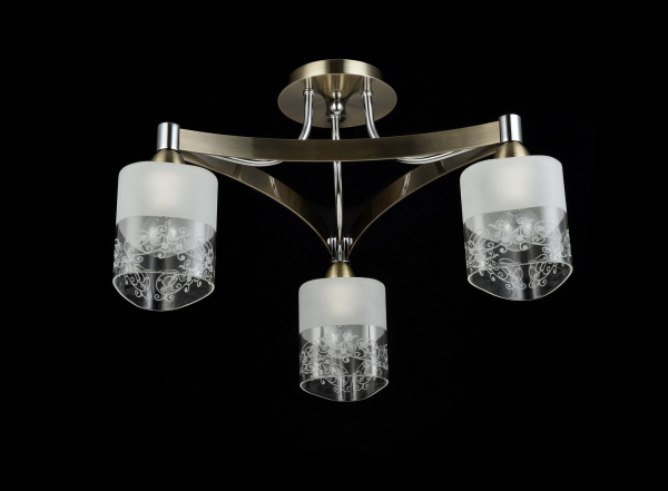 Потолочный светильник 3*E14 40Вт Бронза Антик IP20 Tasmania FR5475CL-03CH Freya