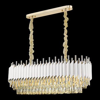 Люстра подвесная Белое золото/Прозрачный, Белый E14 14*40Вт WE138.14.003 WERTMARK