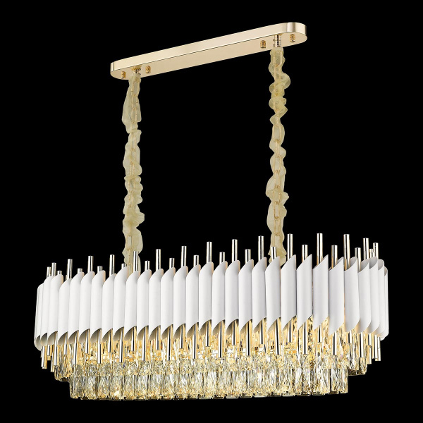 Люстра подвесная Белое золото/Прозрачный, Белый E14 14*40Вт WE138.14.003 WERTMARK