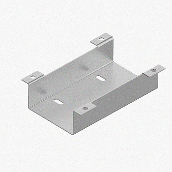 Соединитель нижний У1102 100х100х1,0 УТ1,5, оцинкованный лист S1,0
