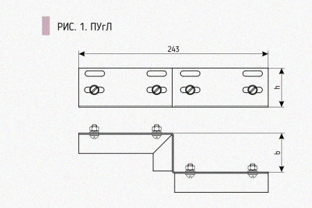 Соединитель-переходник ПУгП-0х50-100 УТ1,5, оцинкованный лист S1,0