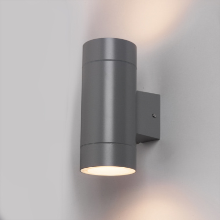 Светильник фасадный 2xGX53 прозр.цилиндр серый/матовый IP65 General