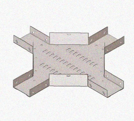 Лоток крестообразный перфорированный КМ 200х65 УХЛ2, оцинкованный лист S1,5
