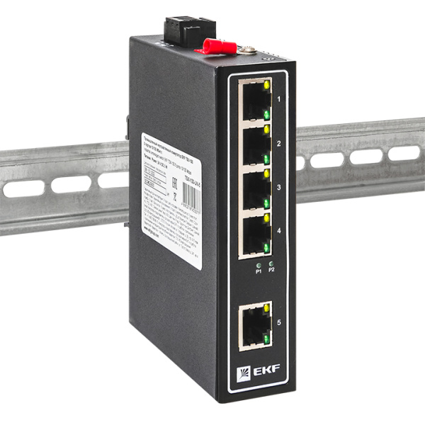 Промышленный неуправляемый коммутатор TSX-100 5 портов 10/100 Мбит/с EKF