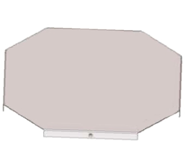 Крышка к крестообразному лотку замковому КЛКЗ 300 УХЛ1 оцинкованный лист, S1,0