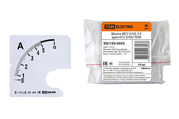Шкала Ш72 200/5А-1,5 (для А72 Х/5А) TDM