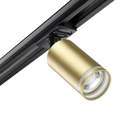 Св-к трековый однофазный двухжильный IP20 GU10 9W 220V ULAR матовое золото NOVOTECH