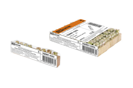 Шина "N" нулевая 6х9мм 8/1 (8групп/крепеж по центру) инд. стикер TDM