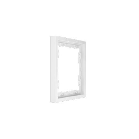 Рамка пластиковая Voltum S70 на 1 пост, (белый глянцевый)