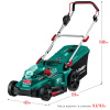36В бесщеточная газонокосилка, 2х18В АКБ (4Ач). ГКЛ-3736-42 ЗУБР