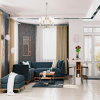 Люстра E27 6*60W 220V LORAINE хром,золотой LUMION