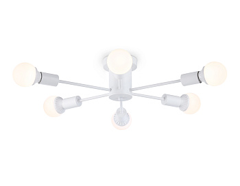 Потолочный светильник в стиле лофт TR80401/6 WH белый E27/6 max 60W D780*150 Ambrella Light