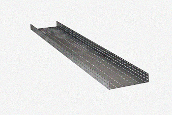 Лоток глухой ЛМГ 50х50х2000 УТ1,5, оцинкованный лист S1,5