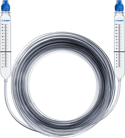 Гидроуровень с усиленными измерительными колбами Профессионал 25 м ЗУБР