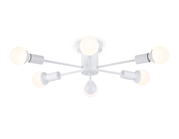 Потолочный светильник в стиле лофт TR80401/6 WH белый E27/6 max 60W D780*150 Ambrella Light