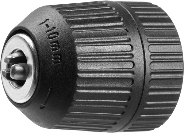 Патрон быстрозажимной "Мастер" для дрели, 10 мм, посадочная резьба 1/2", под сверло Д 0,8-10 мм ЗУБР