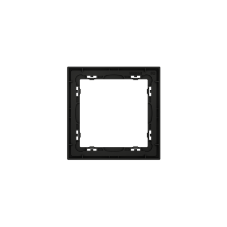 Рамка пластиковая Voltum S70 на 1 пост, (черный матовый)