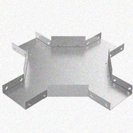 Лоток крестообразный замковый глухой КМЗГ 200х50 УТ1,5, оцинкованный лист, S0,8