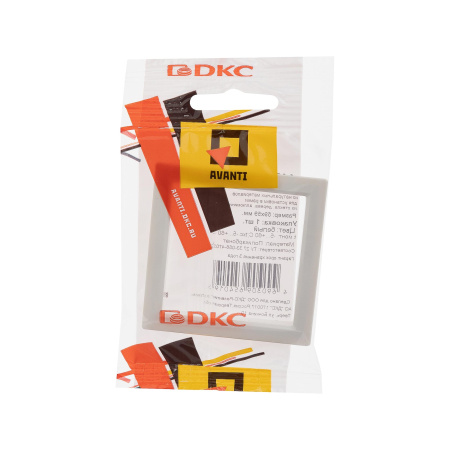 Декоративная вставка для рамок из натуральных материалов Avanti белая, 1 пост (2 мод.) DKC