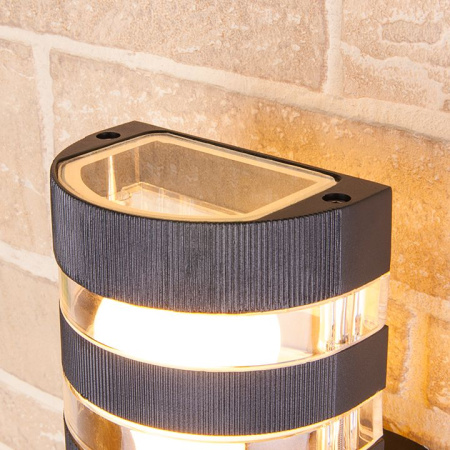 Уличный настенный светильник 1*E27 черный IP54 (a032627) Elektrostandard