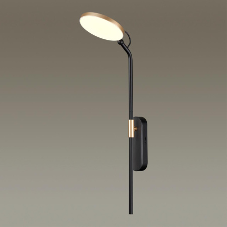 Настенный св-к IP20 LED 7W 731Лм 3000K REDMOND черный с ант.бронзой/металл ODEON LIGHT