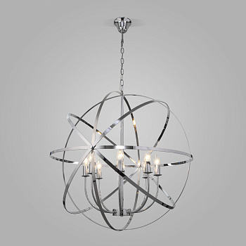 Подвесная люстра 8*E14 40Вт хром IP20 Santi (60139/8 хром) Eurosvet