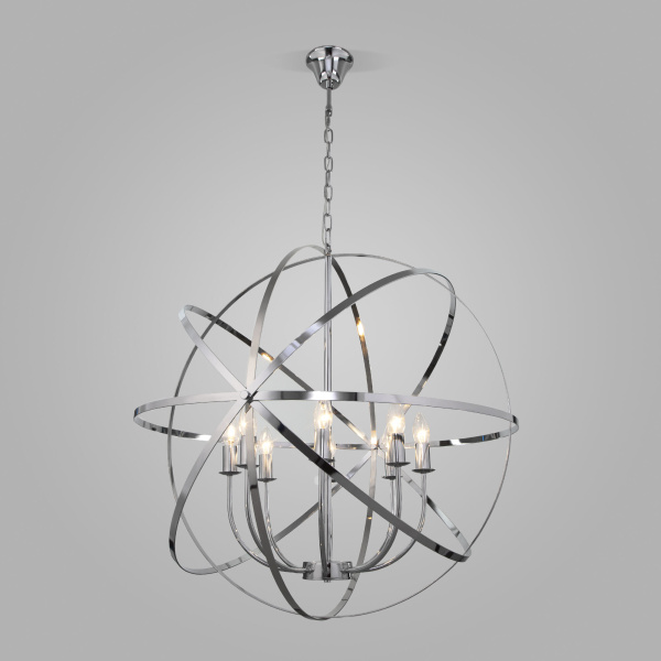 Подвесная люстра 8*E14 40Вт хром IP20 Santi (60139/8 хром) Eurosvet