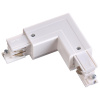 Соединитель "L" внешний с токопроводом для трехфазного шинопровода IP20 белый NOVOTECH