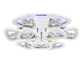 Потолочный светодиодный светильник с пультом FA2922 CH хром 138W 600*600*130 (ПДУ РАДИО 2.4) Ambrella Light