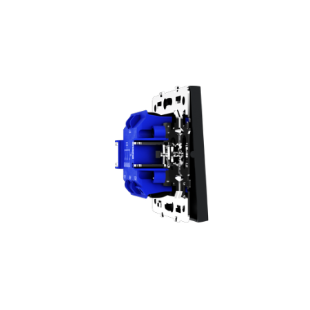 Выключатель встраиваемый Voltum S70 трехклавишный 10А, (графит)