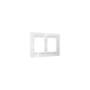 Рамка стеклянная Voltum S70 на 2 поста, (белый, стекло)