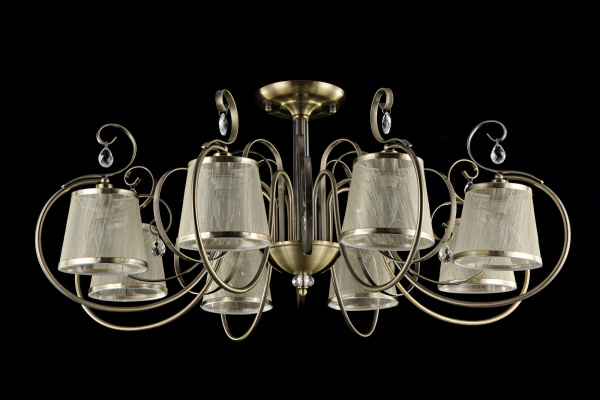 Потолочный светильник 8*E14 40Вт Бронза IP20 Simone FR2020-CL-08-BZ Freya