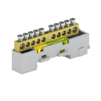 Шина нулевая неизолированная KSN-7-6x9-12 PE Tekfor