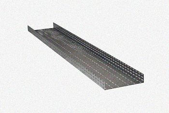 Лоток глухой ЛМГ 500х65х2000 УТ1,5, оцинкованный лист, S1,0