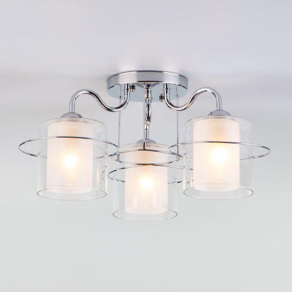 Потолочная люстра с плафонами 3*E27 40Вт хром IP20 (30160/3 хром) Eurosvet