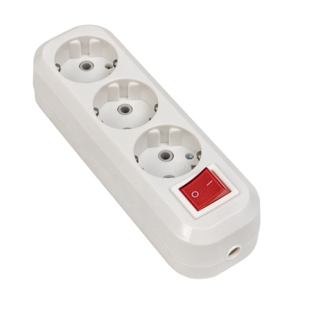 Колодка 3 гн, 16А 3,5кВт c выкл, с/з Эксперт PROxima EKF