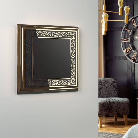 Встраиваемые механизмы Выключатель СУ 1 кл. 10А черный матовый IP20 Werkel